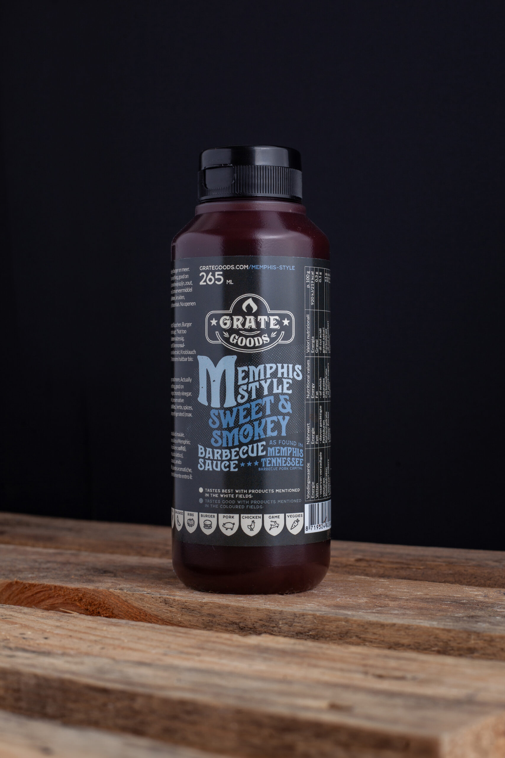 Memphis Sweet & Smokey Barbecue Sauce 265ml.